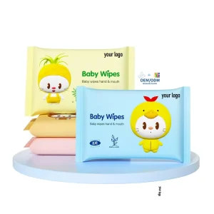 Free Sample 10pcs Kids Mini Hand & Mouth Baby Wipes Oem Custom Baby Cleansing Wipes