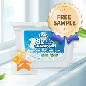 Free Sample 20g Large Weight 72 Hour Long Lasting Fragrance Super Strong Cleaning Power Ultra Compact Lightweight Laundry Pods