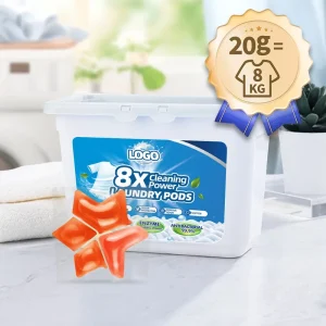 Free Sample 20g Quick Dispatch 5 in 1 Color Protection Anti Static Fabric Softening Laundry Detergent Pods for Colored Clothes