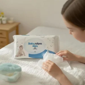 Free Sample Custom Label Pure Protection Eco Friendly Soft Biodegradable Non Woven Unscented 60pcs Baby Wet Wipes