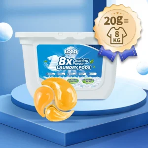 Free Sample Disposable Eco Friendly Quick Dry Fabric Breathable Drying Laundry Detergent Pods for Athletic Wear