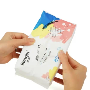 Free Sample Disposable Tissue Towel Spunlace Non woven Fabric Pure Cotton Soft Facial Cleansing Wiping Tissue