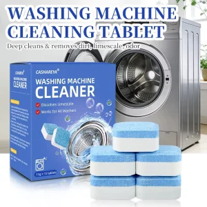 Free Sample Disposable Washing Machine Cleaner Effervescent Tablets Deep Cleaning Odor Removal Sanitize Fresh Fragrance Descaler