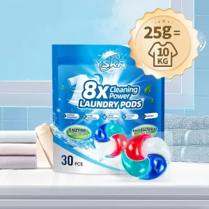 Free Sample Eco Conscious 25g Disposable Laundry Pods Biodegradable Fabric Care Anti Pilling Lint Reduction Apparel