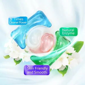 Free Sample Eco Friendly Super Concentrated Liquid Laundry Detergent Capsules Fabric Softener Anti Static Travel Size