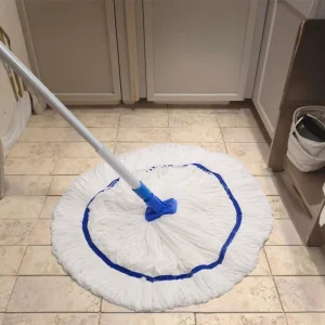 Free Sample Factory Price Round Wet Mops Head Kitchen Bathroom Floor Cleaning Commercial Microfiber Mop Refill Head