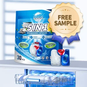 Free Sample Household Dishwasher Use Detergent Powder Pods Form fill seal Packaging Machine 5in1 Organic Enzyme Dishwashing Pods