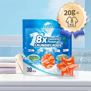 Free Sample New Arrival High Concentration Plant Based Hypoallergenic Non Toxic Eco Friendly Disposable 20g Laundry