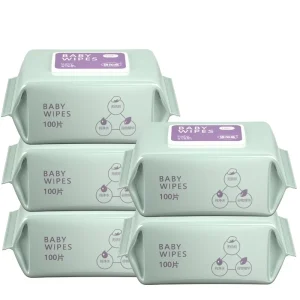 Free Sample OEM 80pcs Extra Thick Disposable Cleaning Baby Wet Wipes for Babies Non Woven Material Portable Henan