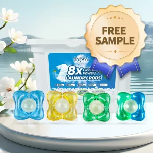 Free Sample Sealed 20g High Speed Gel Detergent Washing Pods Long Shelf Life Moisture Proof Fast Rinse Low Residue Machine Safe