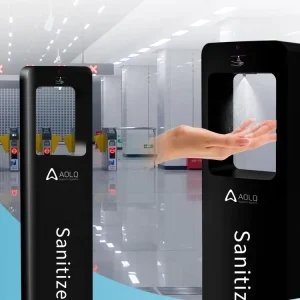 Free Standing 5L*2 Large Capacity Refillable Public Automatic Hygiene Hand Sanitizer Dispenser Station
