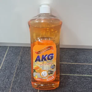 French Packaging Eco Friendly Dishwashing Liquid Detergent High Foam Active Ingredients Orange Scent for Tableware Kitchen Use