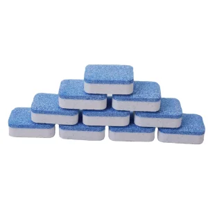 Fresh Lemon Disposable Dishwasher Tablets Degreasing Solid Dishwashing Detergent Stubborn Stain Removal Fast Dissolving