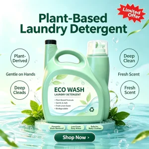 Fresh-Scent Baby Laundry Detergent Gentle Formula Deep Cleaning