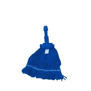 Friction Spun Mop Replacement Head with Detachable Plastic Socket Cotton Yarn for Commercial Cleaning