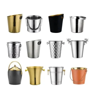 Frozen Ice Cream Machine Ice Buckets for Parties Luxury Champagne Bucket for Outdoor Barbecue