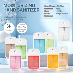 Fruit Scented Transparent Hand Sanitizer Custom Logo Anti Bacterial Alcohol Based Waterless Formula Solid