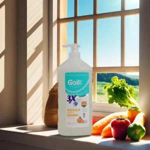 Fruit and Vegetable Cleaning Eco Friendly Liquid Dish Soap Detergent with Customized Scent Color for Kitchen Utensils Tableware