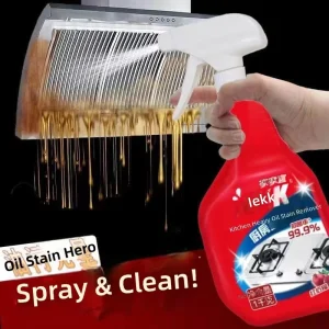[Full Box 8 Kg] Jiajiayi Kitchen Heavy Duty Liquid Degreaser in Spray Bottle Removes Grease Range Hoods Cleans Oil Stains