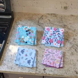Full Color Custom Printed Microfiber Flour Sack Cleaning Dish Cloth Kitchen Tea Towel
