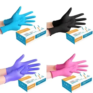 G4 Disposable Blue Nitrile Exam Gloves Powder-Free 100/Box Industrial Nitrile Gloves