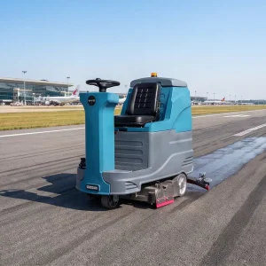 G9 Cylindrical Roller Floor Scrubber with Vacuum System for Logistics Warehouse Cleaning