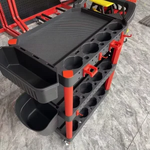 GF3 06 OEM Car Detailing Set with Plastic Trolley Cart for Vehicle Cleaning Tools and Beauty Equipment