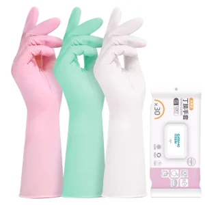 GLN12 12-Inch Nitrile Food Cooking and Cleaning Gloves