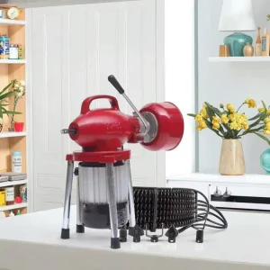 GQ-80 Portable Electric Drain Pipe Cleaning Machine Industrial Professional Plumbing Sanitary Cleaner with Dredging Length 12m
