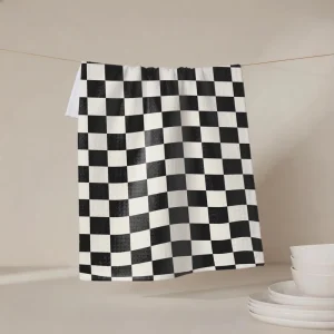 GRS Certified Recycled Polyester Antimicrobial Waffle Weave Kitchen Towels Eco Friendly Sustainable Quick Dry Dish Cleaning