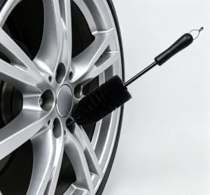 Galvanized Core Car Rim Detailing Brush Flexible Wear Resistant PP Bristle Scrubber for Household Vehicle Tire Cleaning