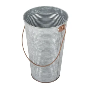 Galvanized Steel Bucket with Metal Handle