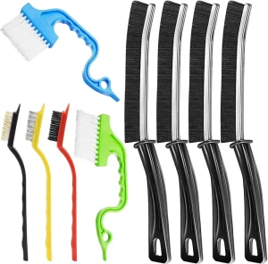 Gap Clean Brush Small Corner Cleaning Brush Set Groove Window Track Bathroom Kitchen 9 Pcs Hard Bristle Crevice Cleaning Brush