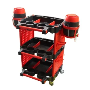 Garage Workshop Repair Shop 3 Tier Rolling Car Wash Detailing Cart