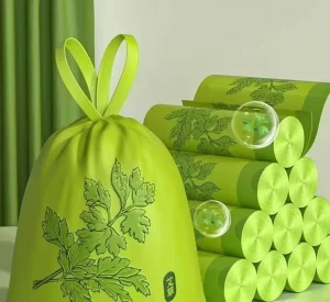 Garbage Bag Household Thick Hand held Household Kitchen Bathroom Large Plastic Drawstring Garbage Bag