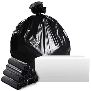 Garbage Bags Disposable Plastic Trash HDPE Large Extra Strong Sanitation Grade Household Commercial Bulk Pack Custom
