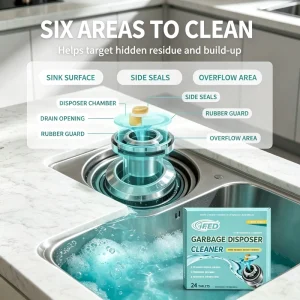 Garbage Disposal Cleaner Tablet for Odor and Limescale Removal