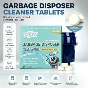 Garbage Disposal Cleaner Tablets for Deep Cleaning and Blockage Prevention