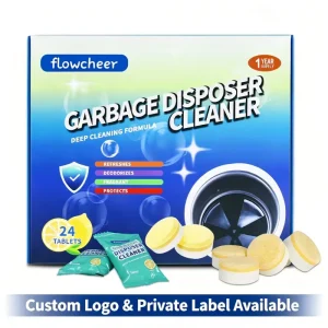 Garbage Disposer Cleaning Tablets Eco Friendly Pipe Deodorizer Solid Odor Remover Lemon Orange Scent