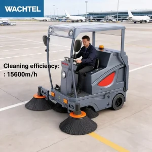 Garbage Sweeper Truck Steering Cleaning Machine Powered Road Sweeper Car