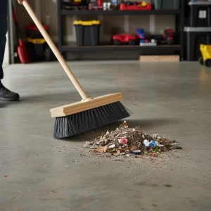 Garden Floor Cleaning Magic Broom with PET Broom Head and Dustpan Wooden Push Brush for Home Outdoor Use