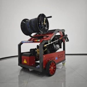 Gasoline Cold Water Cleaning 15HP High Pressure Drain Jetter Municipal Pipeline Dredging Machine