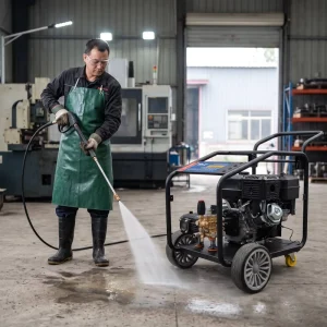Gasoline Sewer Jetter 180Bar 2610PSI High Pressure Drain Cleaner Machine Heavy Duty Pipe Unclogging Hydro Jetter
