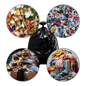 General Use Mesh Trash Garbage Bags Disposable PE Material Gravure Printed Optional Anti Static Cold Resistant Formula