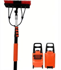 Genesis Manual Retractable Aluminum Pole Telescopic Solar Panel Cleaning Brush Eco Friendly Disposable Water Fed Tool Cleaning