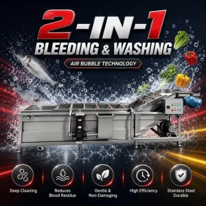 Gentle Cleaning Remove Slime Sediment Pesticide Residue No Surface Damage for Vegetables Fruits Tubers Bubble Washing Machine