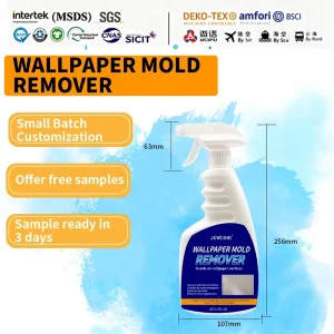 Gentle Eco Friendly Wallpaper Mold Remover Spray OEM ODM Custom Anti Mildew Cleaner for Hotel Decoration 500ml