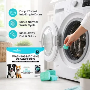 Gentle Formula Pet Dedicated Washing Machine Cleaning Tablets Odor Removal for Laundry Machine Inner Drum Hygienic Care