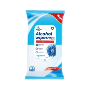 Gentle Skin 75% Alcohol Antiseptic Paper Wet Wipes Travel 50-Piece Pack Portable Hand Cleaning and Disinfecting