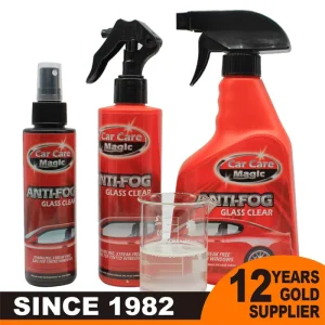 Glass Anti-Fog Agent and Oil Film Cleaner Hydrophobic Spray for Windshields and Rearview Mirrors